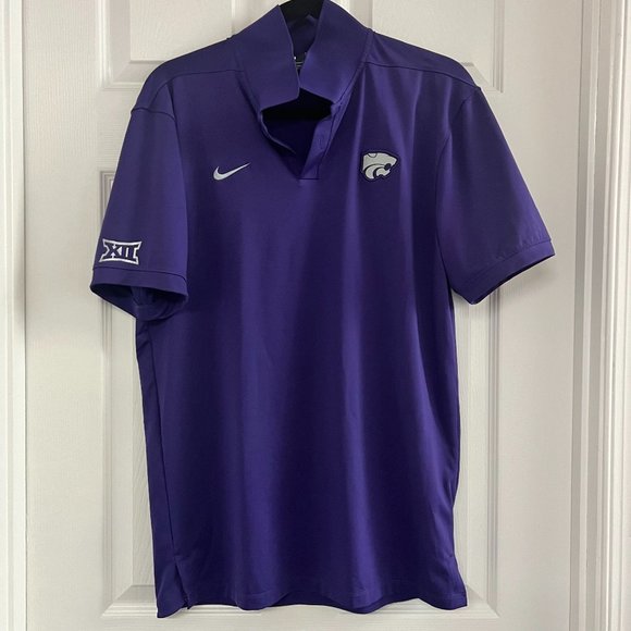 EUC Nike Dri-Fit Men's Polo Kansas State Powercat Logo Sz SM - Picture 1 of 5